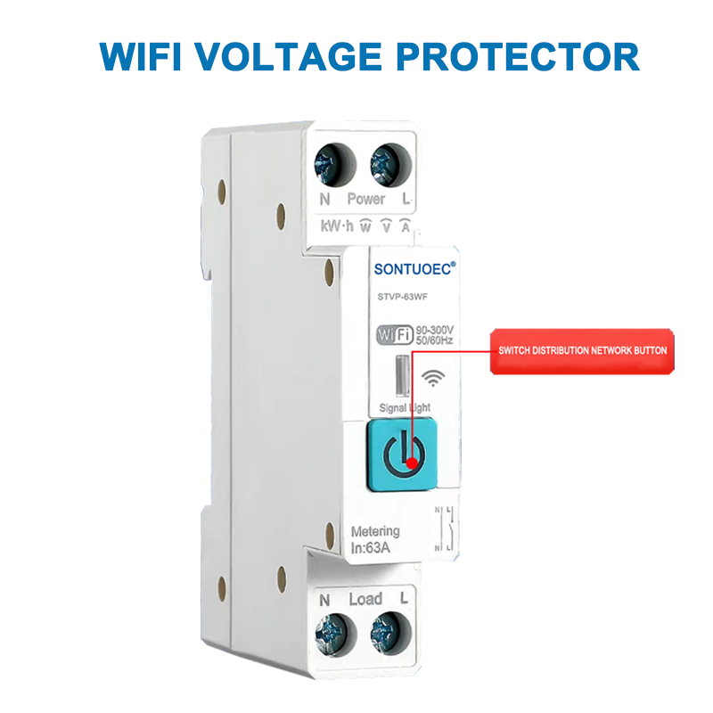 Inteligenta fervoja tipo WiFi -tensia protektilo