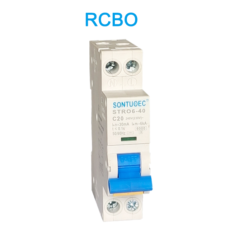Stro6-40 cirkvitfrapilo DIN Rail Type Installation RCBO