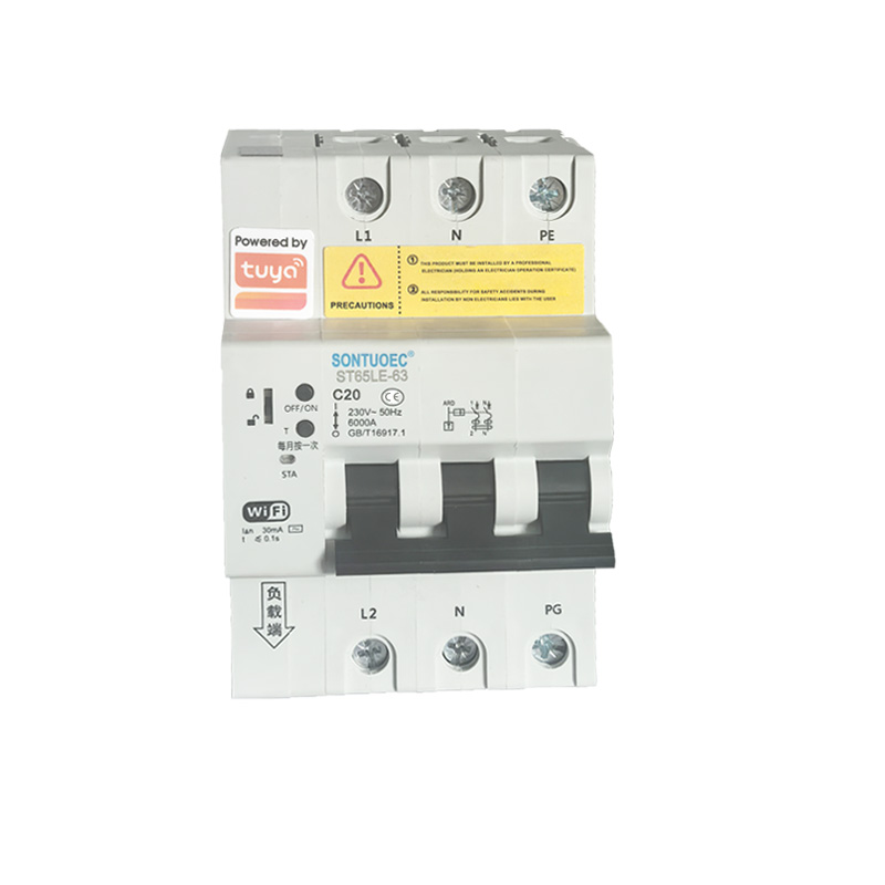 WiFi ST65LE-63wf2 Serio Multi Funkcia IoT Inteligenta RCBO Inteligenta Circuit Breaker